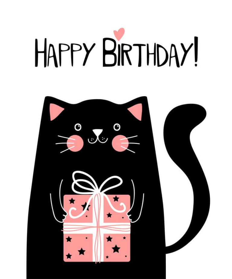 happy birthday cat images